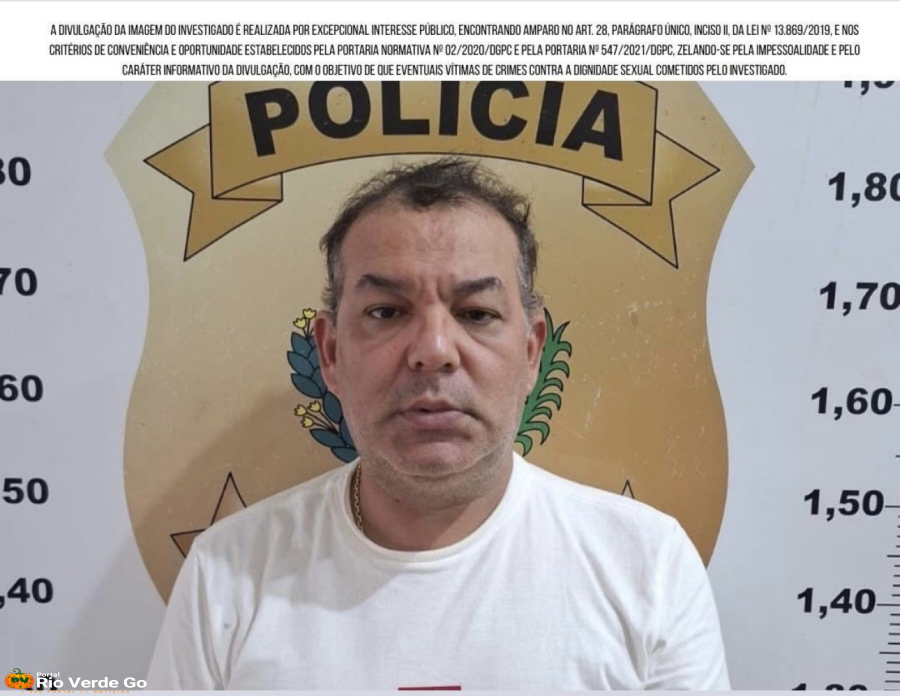 POLÍCIA CIVIL REALIZA PRISÃO PREVENTIVA DE INVESTIGADO POR CRIME DE VIOLÊNCIA SEXU4L EM RIO VERDE