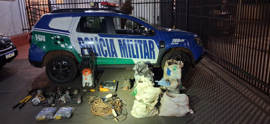 POLÍCIA MILITAR RECUPERA OBJETOS FURTADOS E PRENDE SUSPEITO POR RECEPTAÇÃO EM RIO VERDE