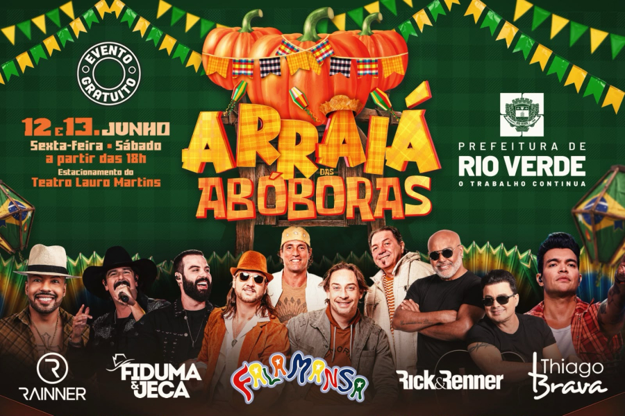 É HOJE! ARRAIÁ DAS ABÓBORAS PROMETE DOIS DIAS DE MUITA FESTA EM RIO VERDE