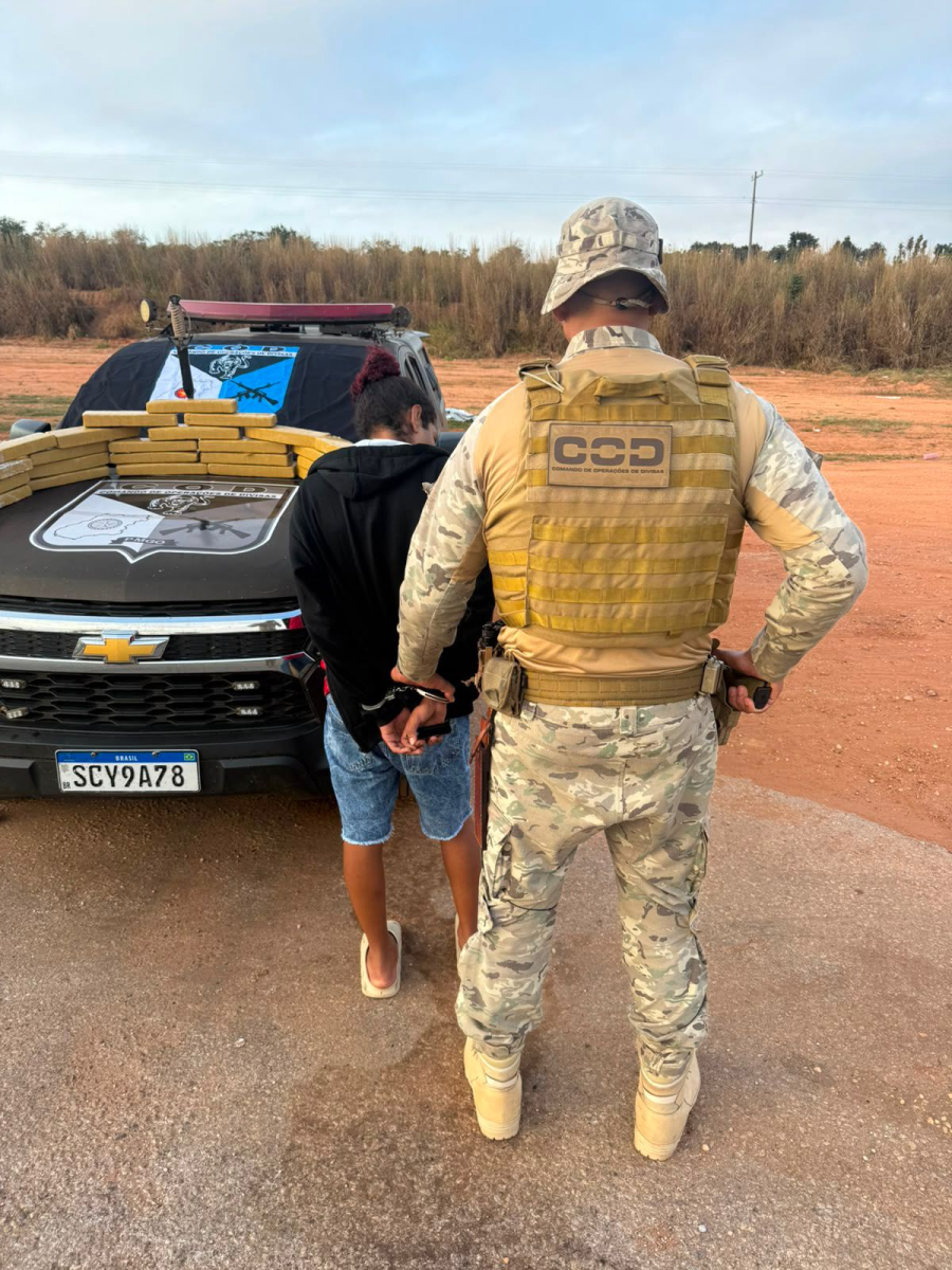 COD PRENDE TRAFICANTE E APREENDE 26 KG DE MACONHA EM ÔNIBUS INTERESTADUAL EM GOIÁS