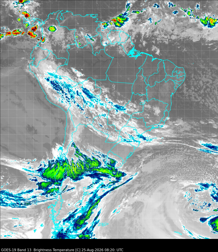 GOIÁS TEM AUMENTO DE NEBULOSIDADE E POSSIBILIDADE DE CHUVA ISOLADA NESTA TERÇA-FEIRA
