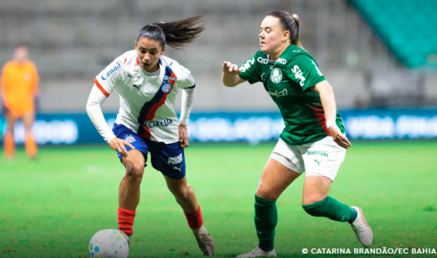 BAHIA E PALMEIRAS EMPATAM PELAS QUARTAS DO BRASILEIRÃO FEMININO