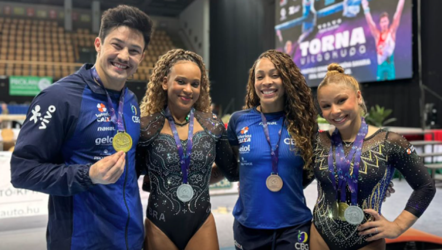 BRASIL FECHA COPA DO MUNDO DE GINÁSTICA COM SEIS MEDALHAS