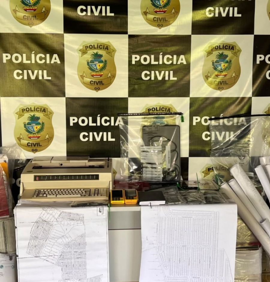 Operação investiga fraudes imobiliárias com contratos falsos e venda irregular de terrenos em Goiás