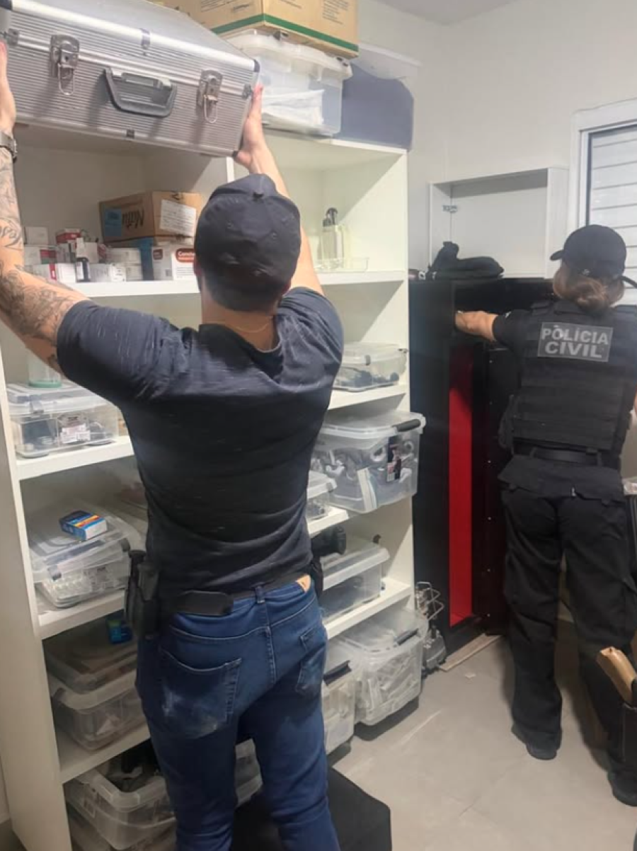 Polícia apreende cinco armas e mais de 2,5 mil munições em investigação de violência doméstica em Luziânia